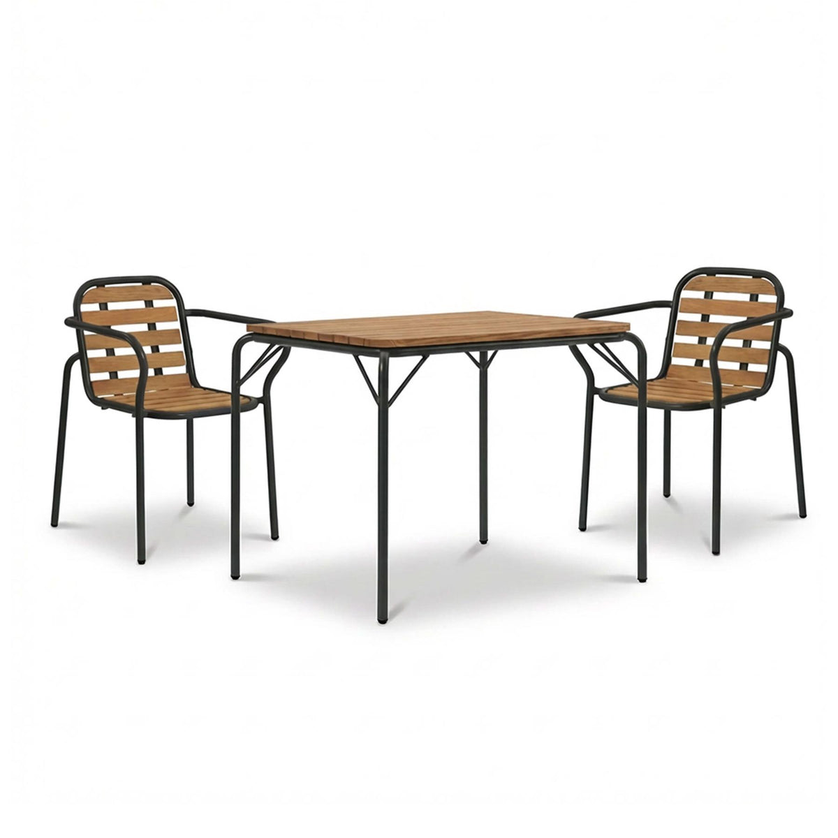 Normann Copenhagen Vig Wood Balcony Furniture Set - Curated by Holloways of Ludlow
