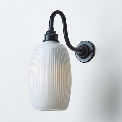 Old School Electric Gillespie Wall Light : Swan Arm : Bathroom Version