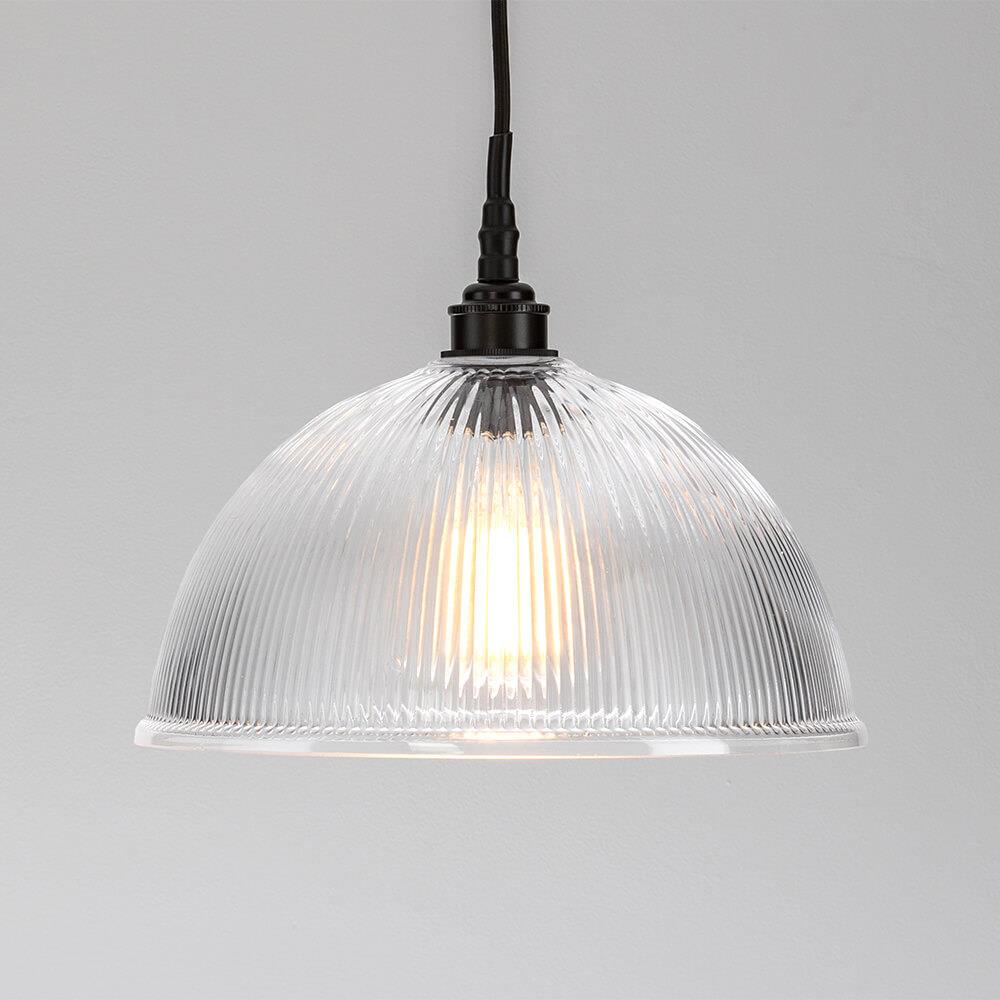 Old School Electric Prismatic Dome Pendant Light : Bathroom Version