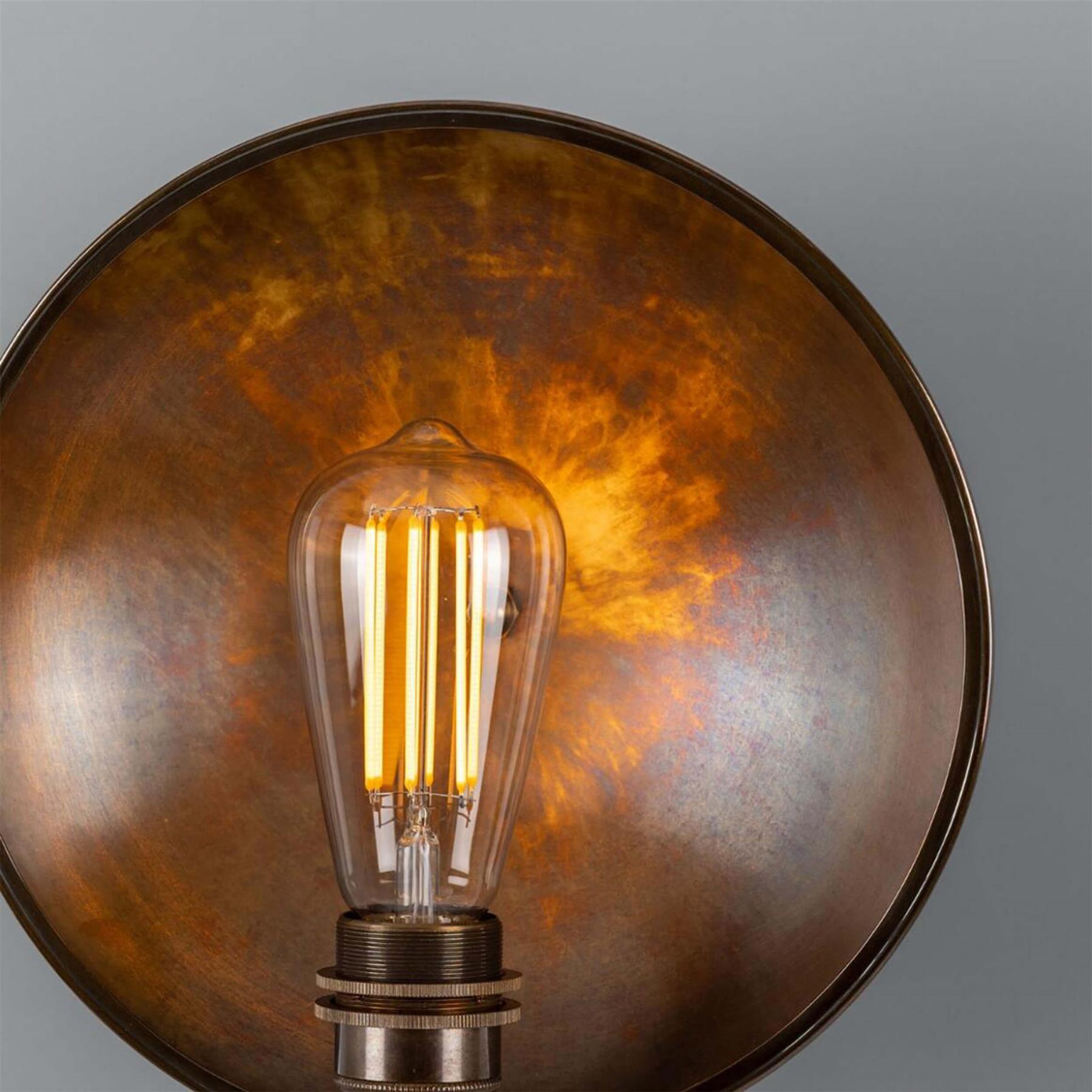 Mullan Lighting Chulainn Industrial Dish Wall Light