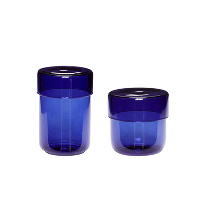 Outlet Hubsch Pop Storage Jar - Set of 2 - Blue, Small