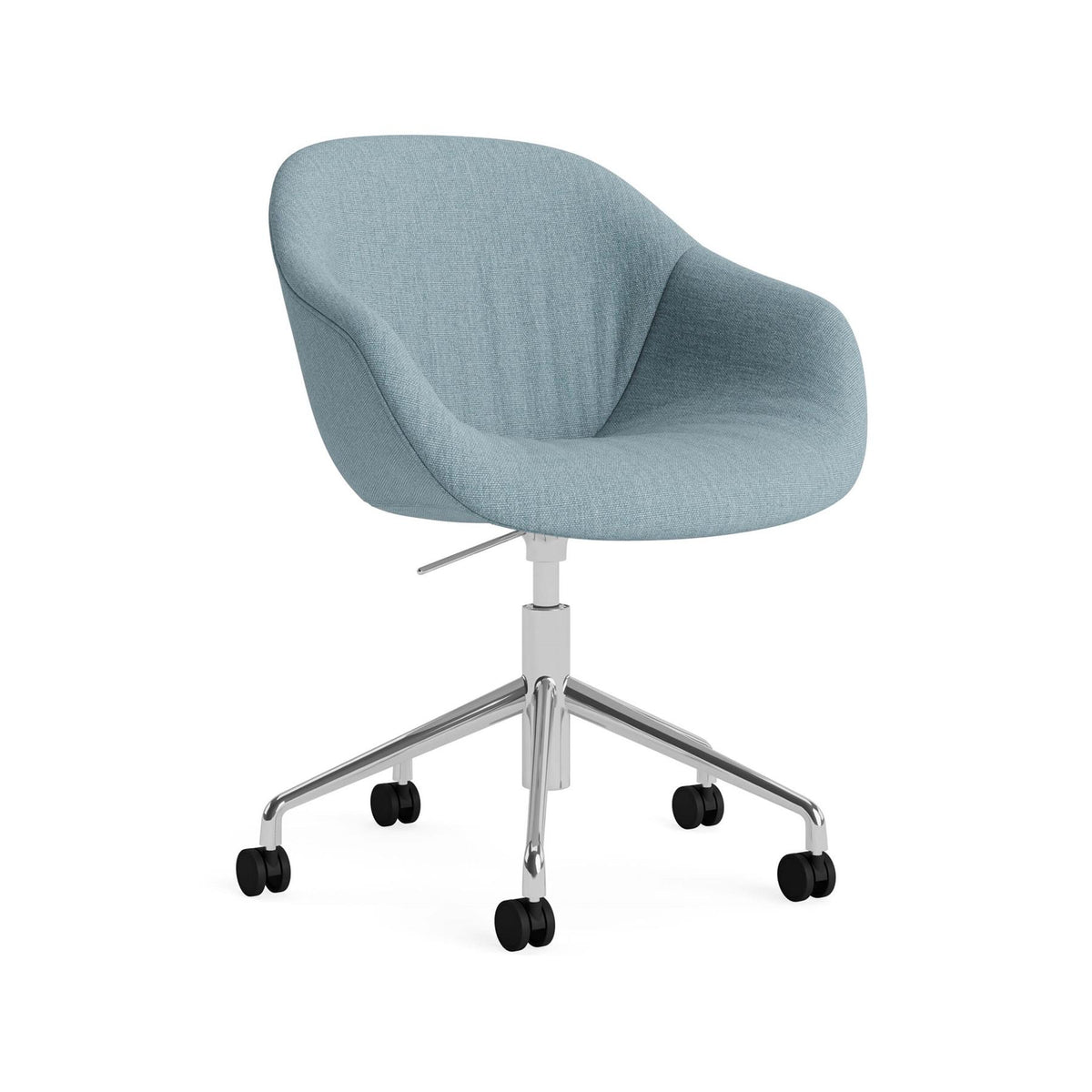 HAY AAC 253 Chair, Soft Upholstery - 5 Star Swivel Base, Gas Lift and Wheels
