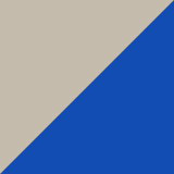 Blue and white
