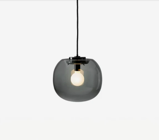 Ex-Display (Bath Showroom) The Conran Shop Flo Pendant Light - Smoked Grey / 23cm
