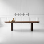 DK3 Plush Extendable Dining Table - 3cm Thick Table Top, Oval
