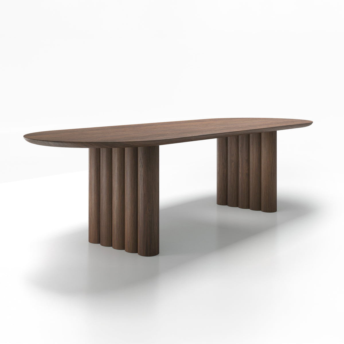 DK3 Plush Extendable Dining Table - 4cm Thick Table Top, Oval