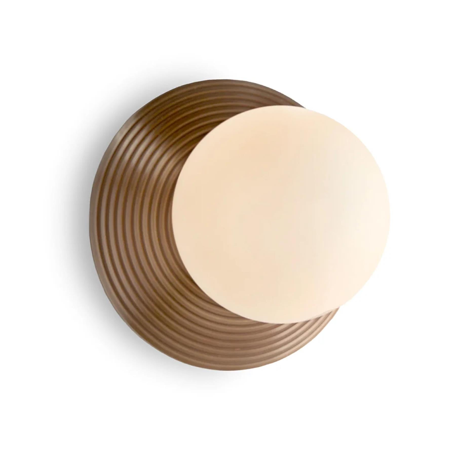 J. Adams Orbit Brass Wall Light