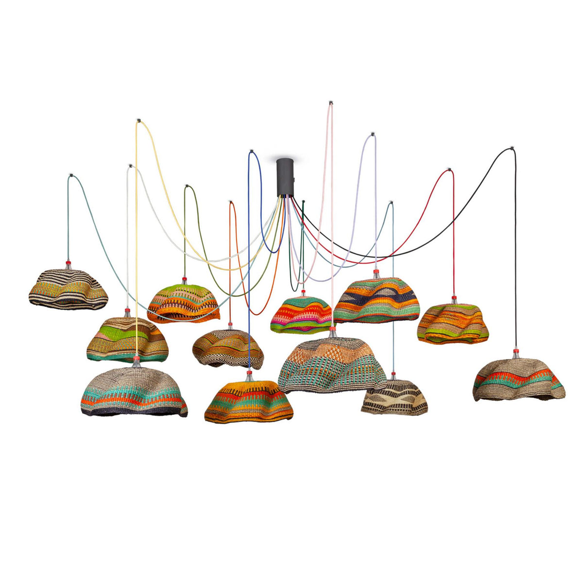 PET Lamp Bolgatanga Cluster Pendant Light