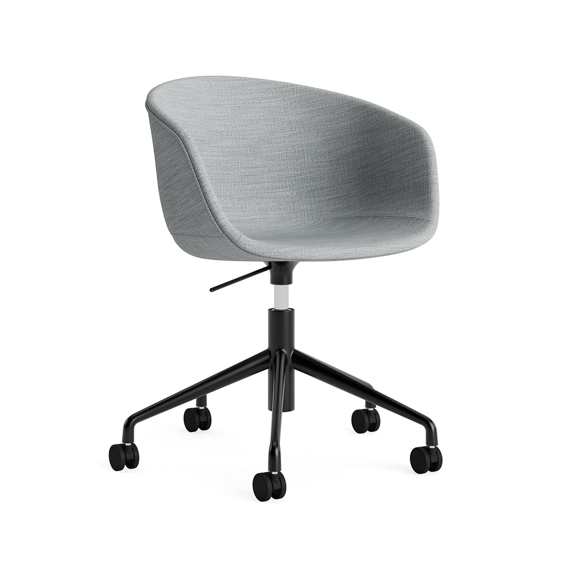 HAY AAC 53 Chair, Upholstered - 5 Star Swivel Base, Gas Lift and Wheels