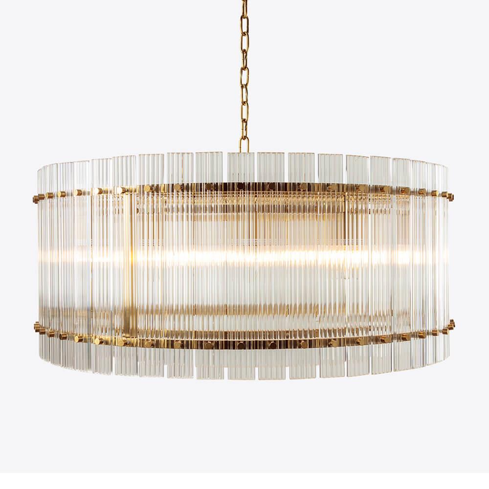 Pure White Lines San Francisco Chandelier