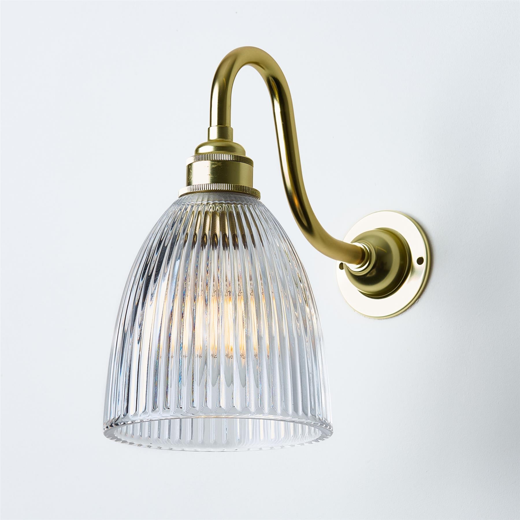 Old School Electric B22 Conical glass wall light | Holloways of Ludlow