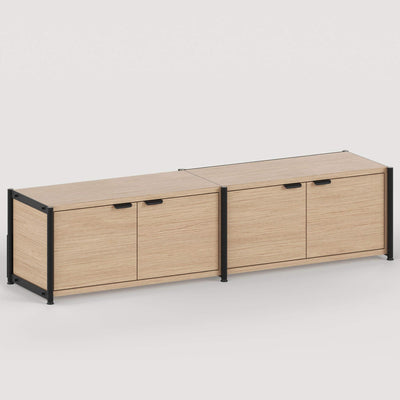 TIPTOE Unit Shelf Level 1 Long with Doors Shelf