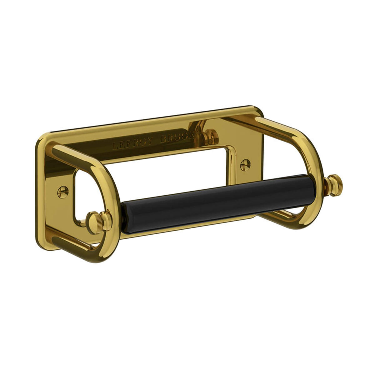Lefroy Brooks Classic Paper Holder with Black Ceramic Bar BK4500