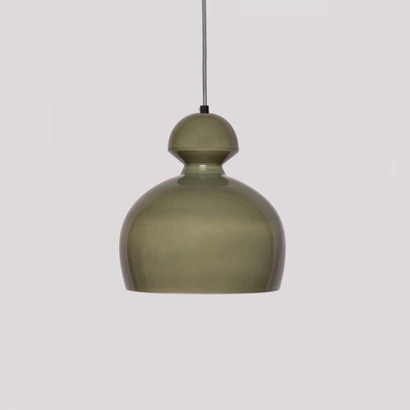 Outlet Patricia Lobo Mobo Ceramic Pendant - Medium, Olive Green