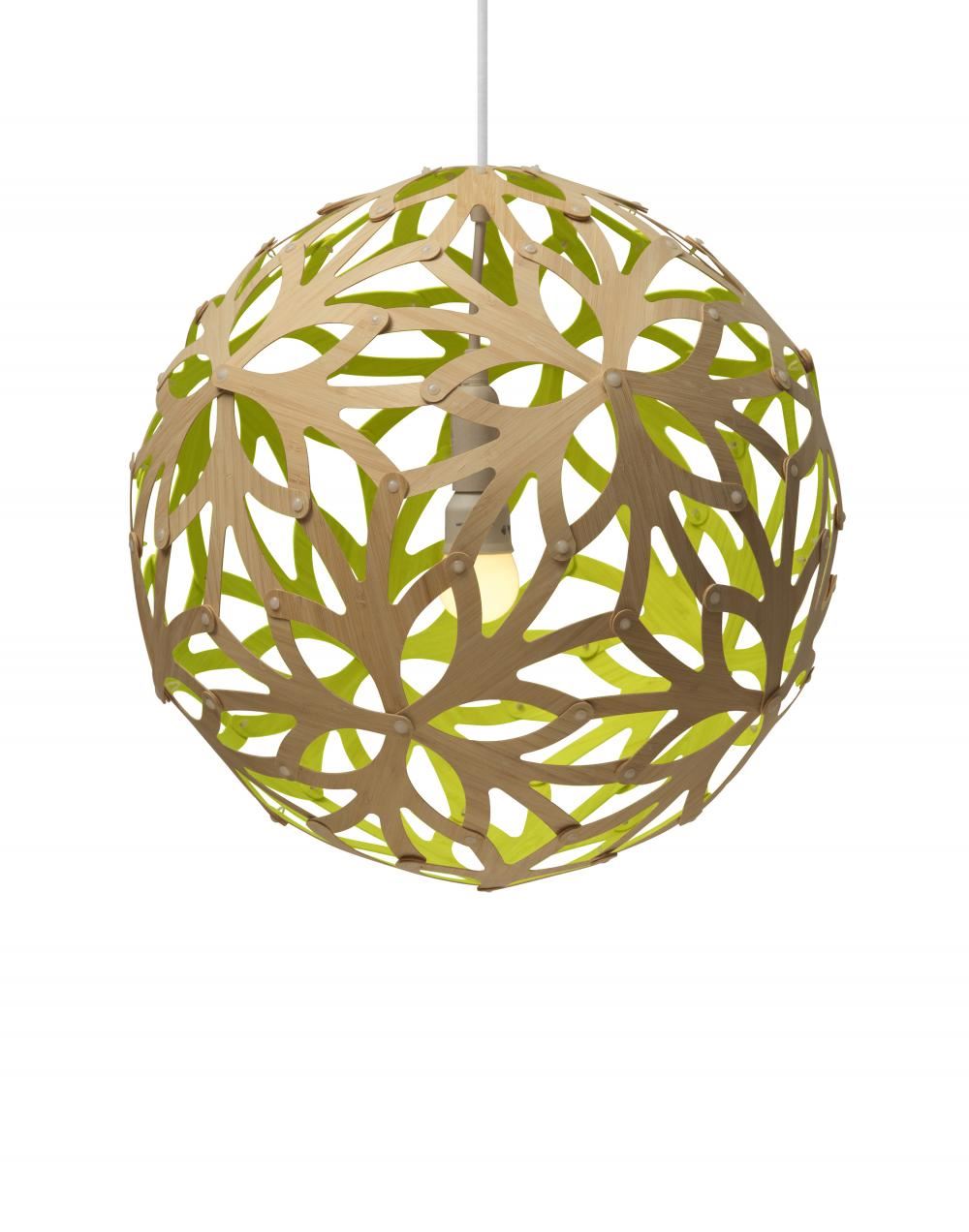 David Trubridge Floral Pendant Light Coloured - 1 Side