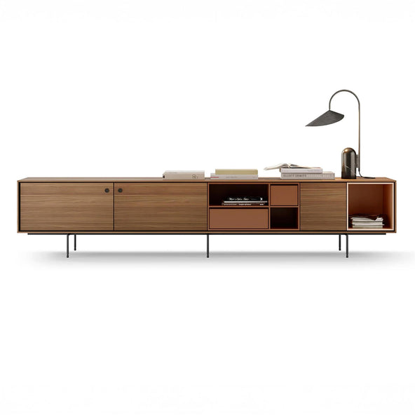 Treku Aura Sideboard - Walnut, Indian & Stone
