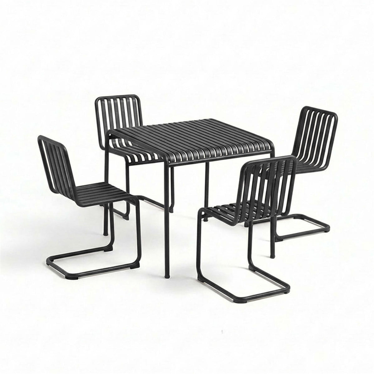 HAY Palissade Cantilever Garden Dining Set - Small - Curated by Holloways of Ludlow