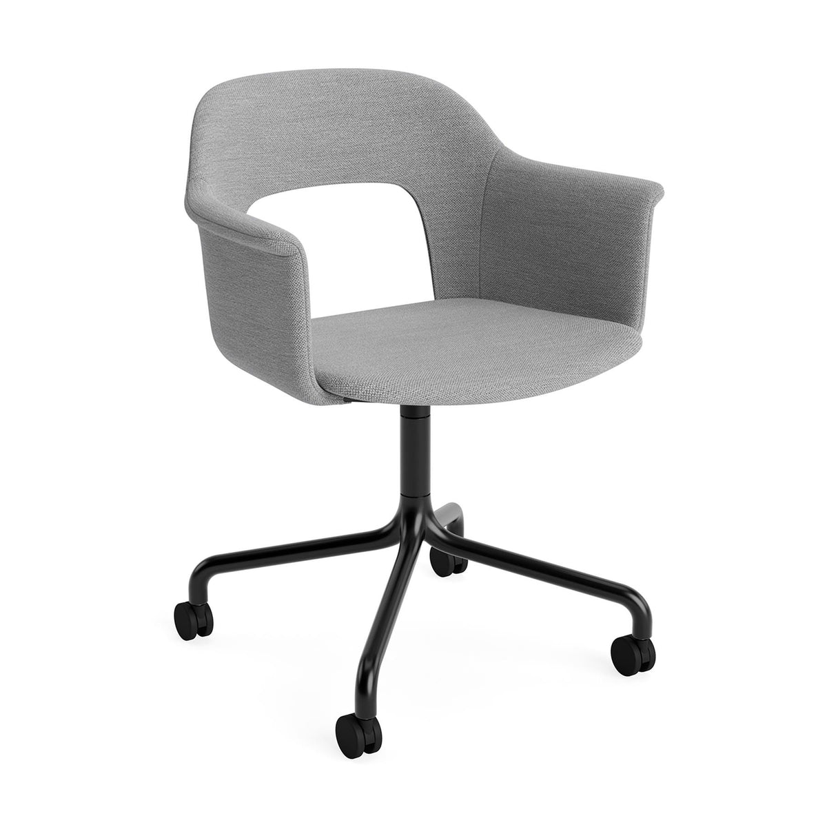 HAY Layout Armchair 264 with 4 Star Arc Swivel Wheel Base