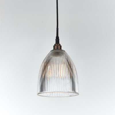 Old School Electric Elongated Prismatic Pendant Light : Bathroom Version