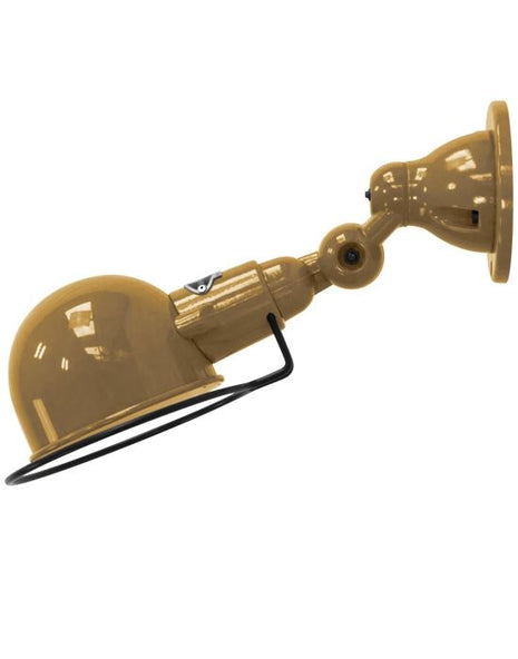 Outlet Jielde Signal Flush Wall Light - Pearl Gold, Gloss, Integral Switch On Wall Base