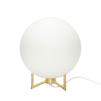 Outlet Hubsch White Glass Ball Lamp