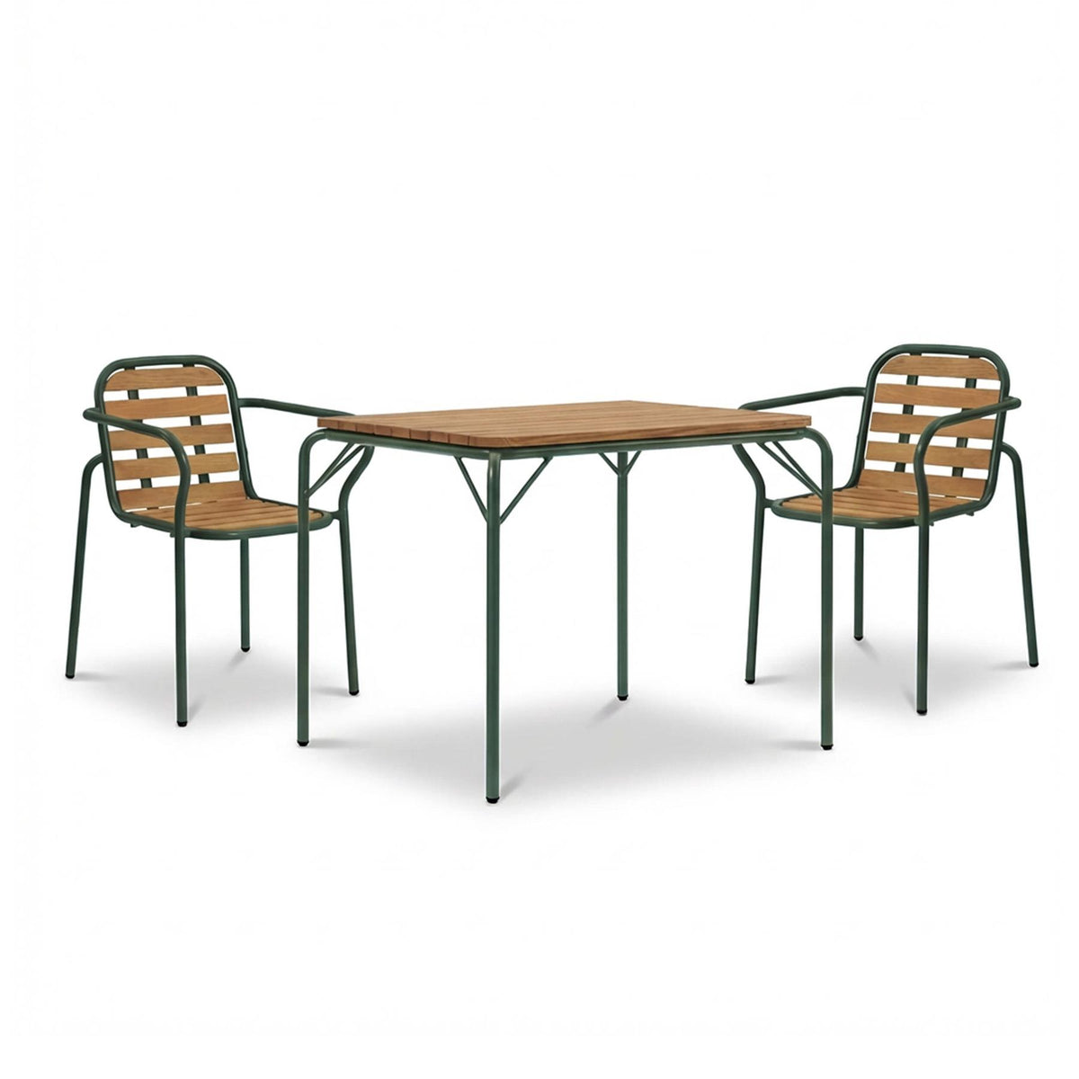 Normann Copenhagen Vig Wood Balcony Furniture Set - Curated by Holloways of Ludlow