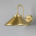 Mullan Lighting Nerissa Brass Swan Neck Wall Light