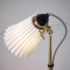 Original BTC Hector Pleat Medium Brass Table Lamp