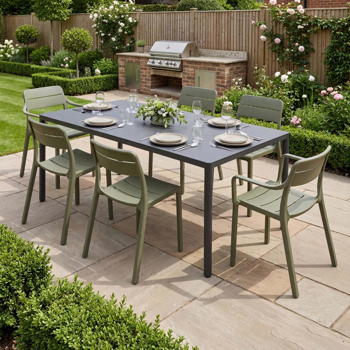 Nardi Cassia Outdoor Dining Set - Large - Curated by Holloways of Ludlow