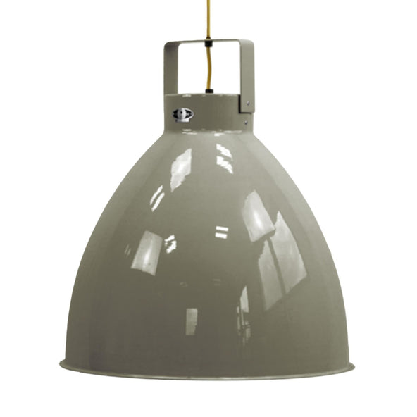 Outlet Extra Large Jielde Augustin Pendant Light - Khaki, Gloss, Gold Interior