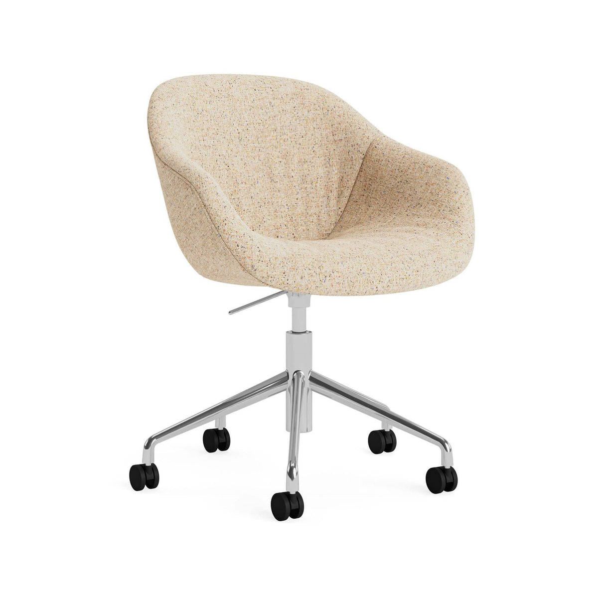 HAY AAC 253 Chair, Soft Upholstery - 5 Star Swivel Base, Gas Lift and Wheels