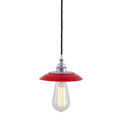 Mullan Lighting Reznor Industrial Minimalist Brass Pendant Light