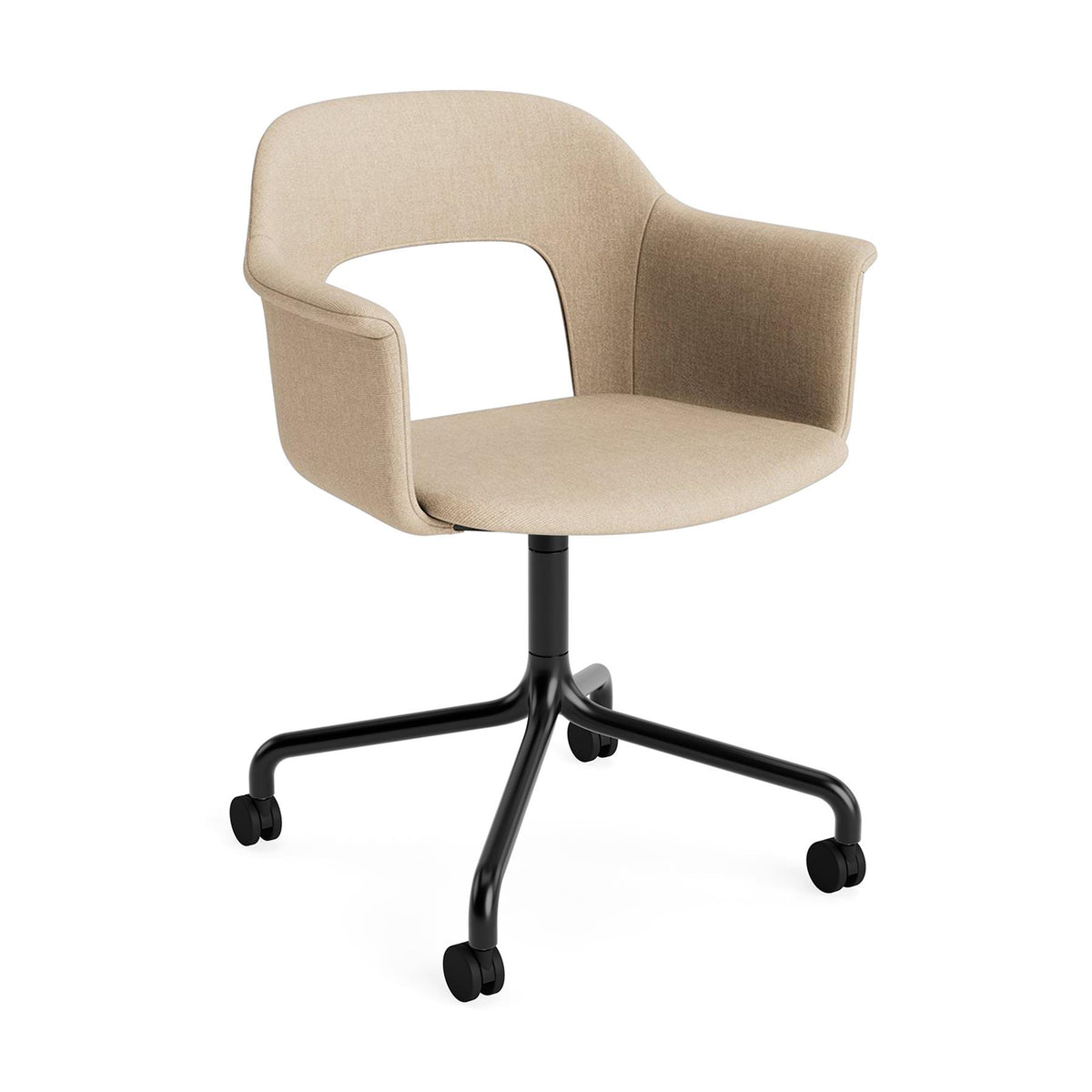 HAY Layout Armchair 264 with 4 Star Arc Swivel Wheel Base