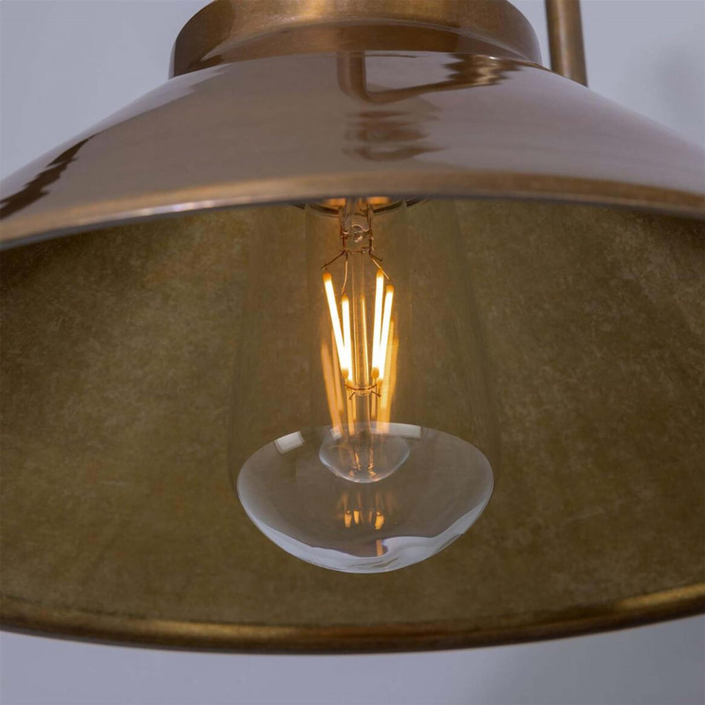 Mullan Lighting Nerissa Brass Swan Neck Wall Light