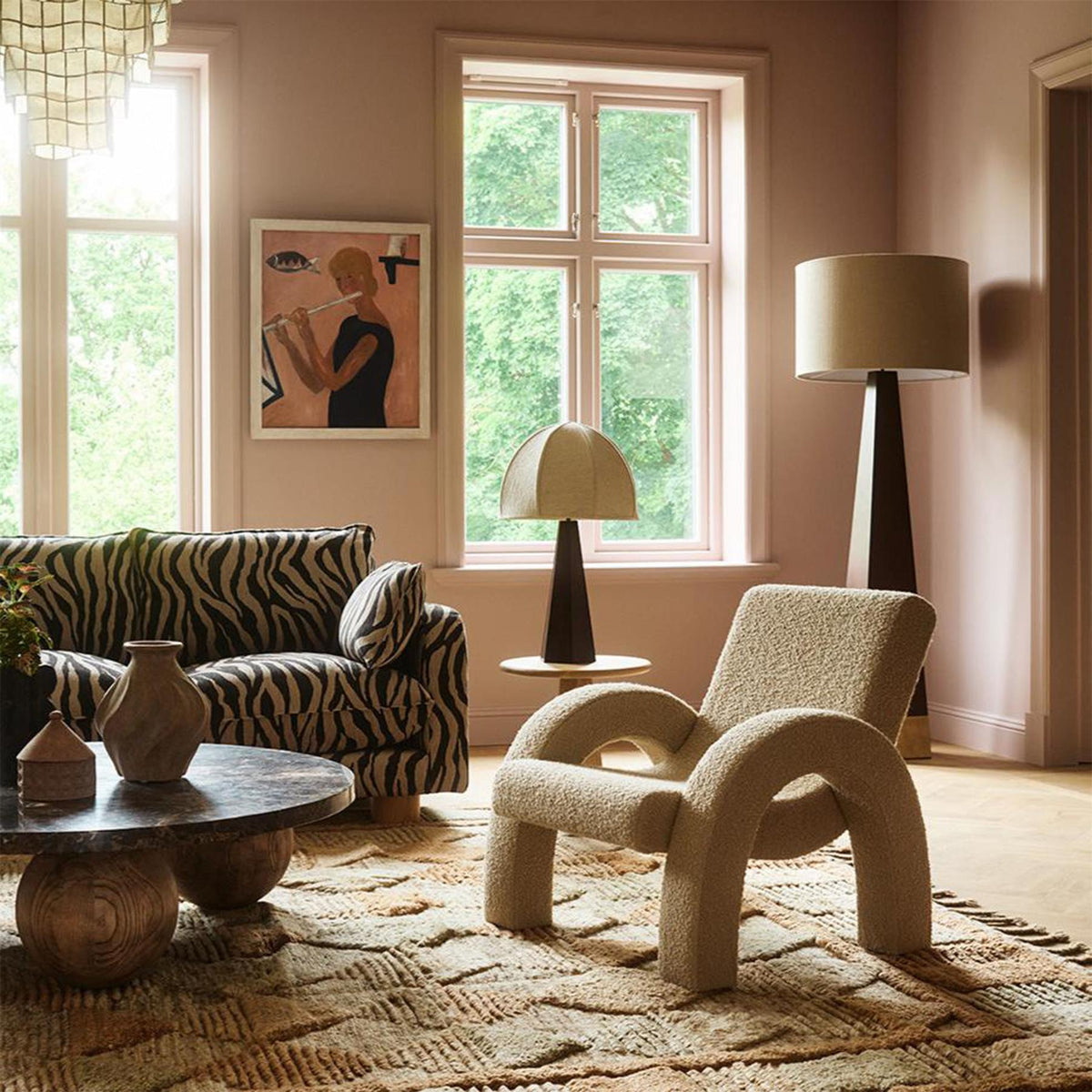 Dusty Deco Arco Lounge Chair