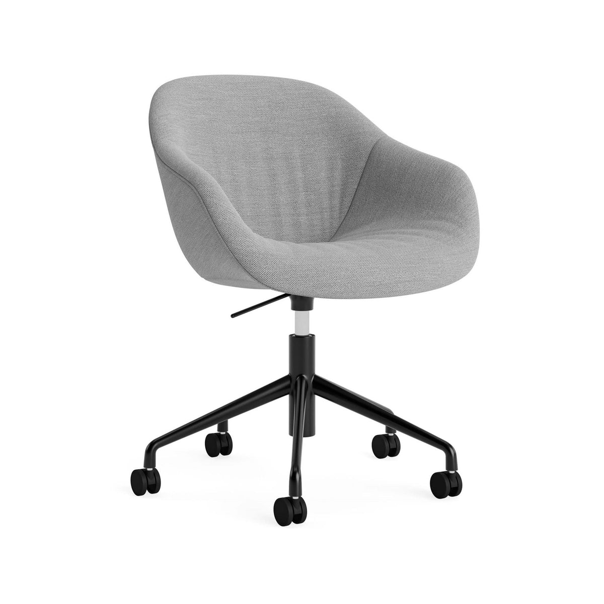 HAY AAC 253 Chair, Soft Upholstery - 5 Star Swivel Base, Gas Lift and Wheels