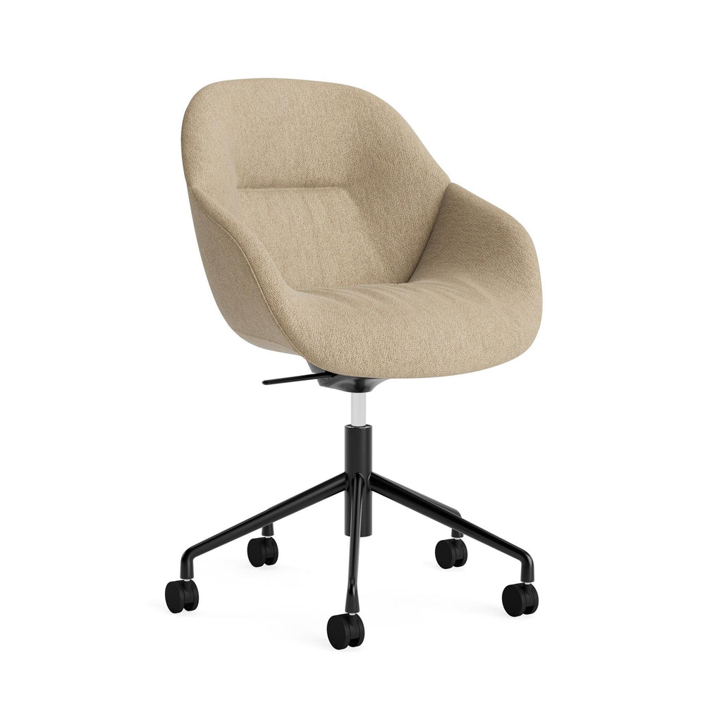 HAY AAC 155 Chair, Soft Upholstery with 5 Star Swivel Base Tilt Gas Lift Wheel Base