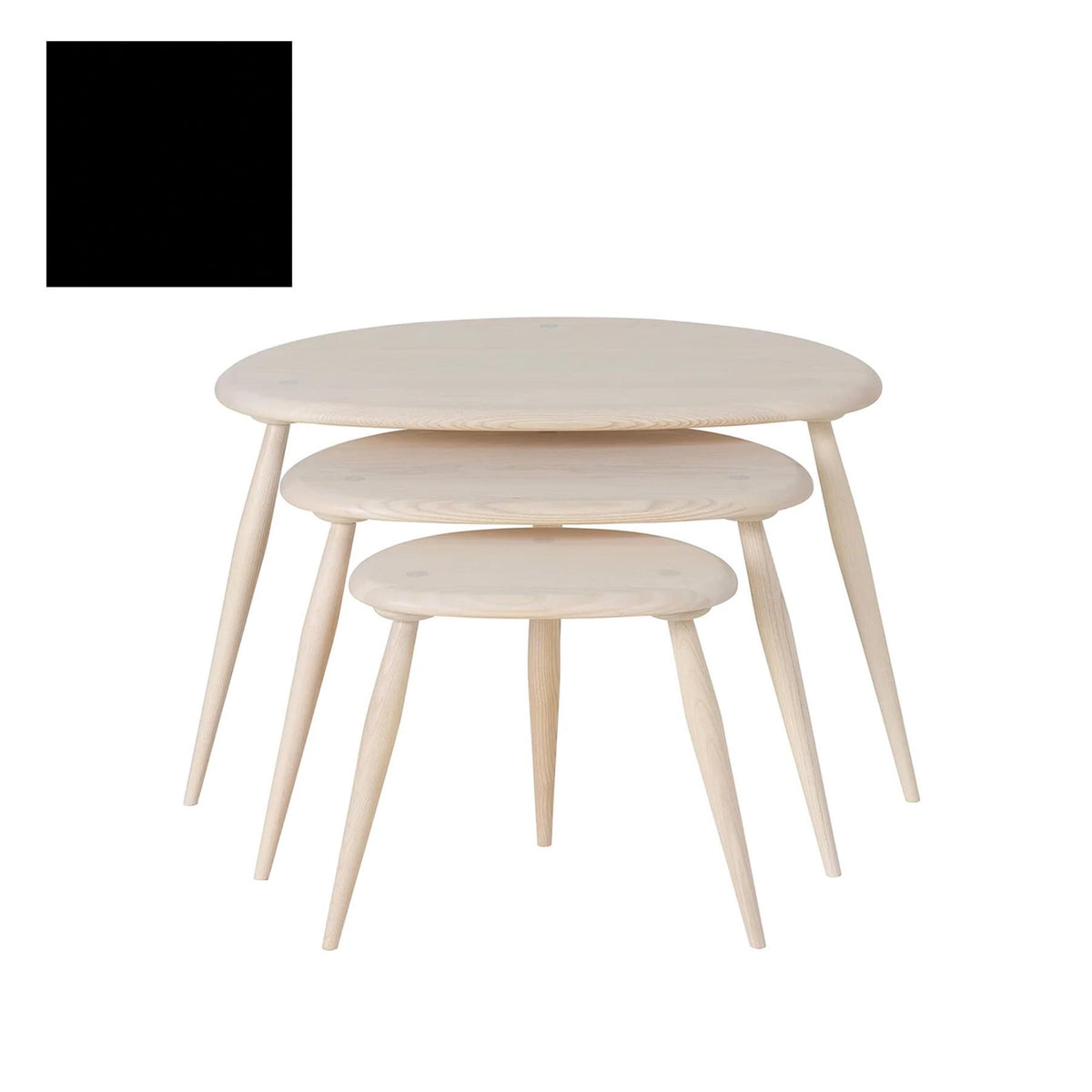 Ercol Pebble Nest of Tables