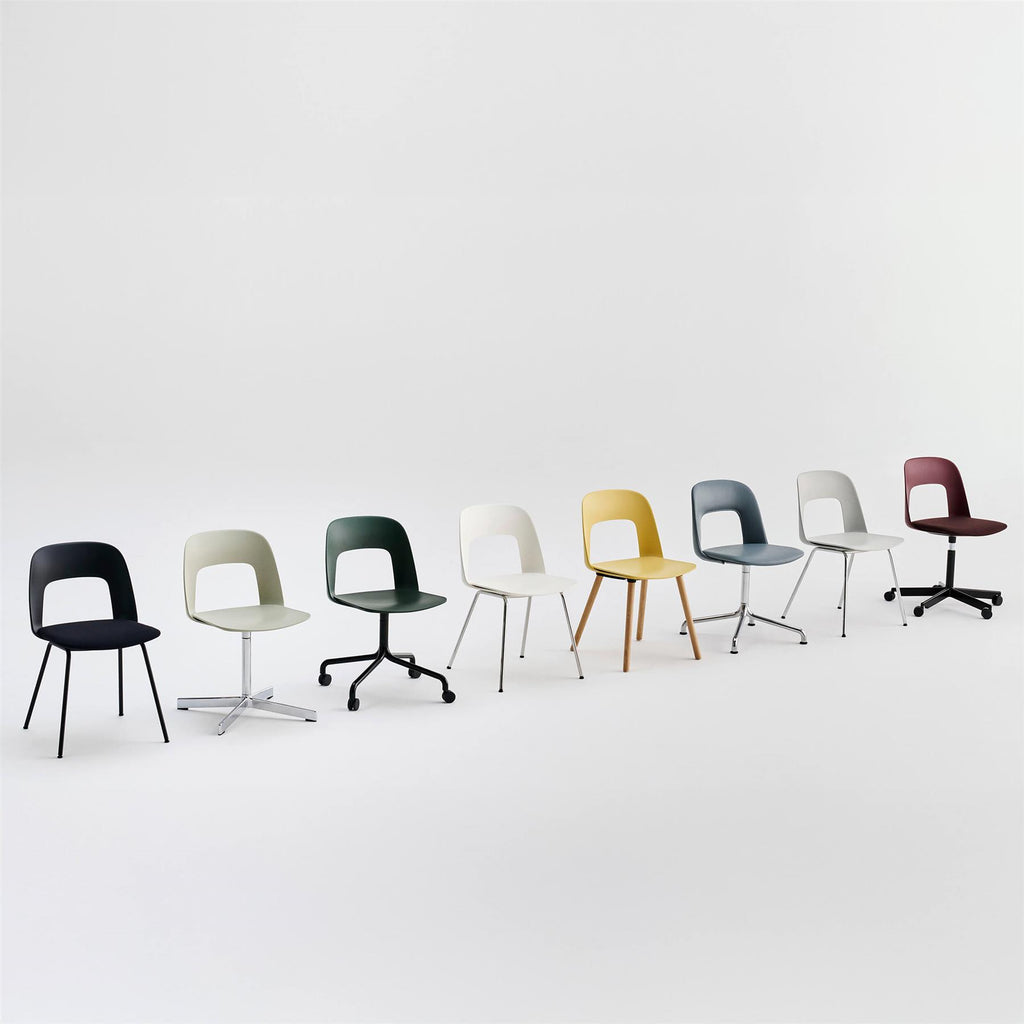 HAY Layout Chair 141 with 5 Star Swivel Wheel Base and Gas Lift