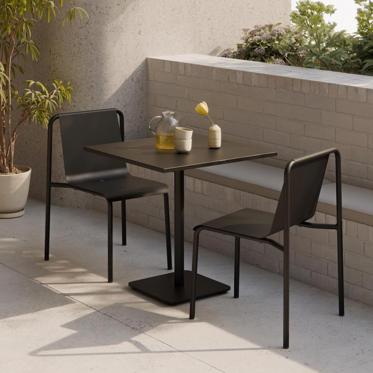 TIPTOE MOKA Outdoor Bistro Table - Square