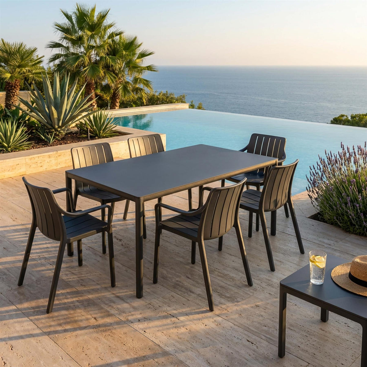 Nardi Tiberina Outdoor Dining Set - Large - Curated by Holloways of Ludlow