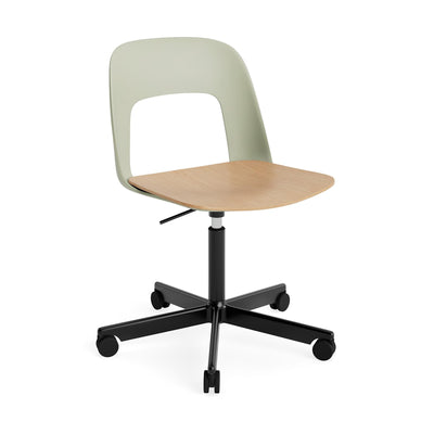 HAY Layout Chair 142 with 5 Star Swivel Wheel Base and Gas Lift