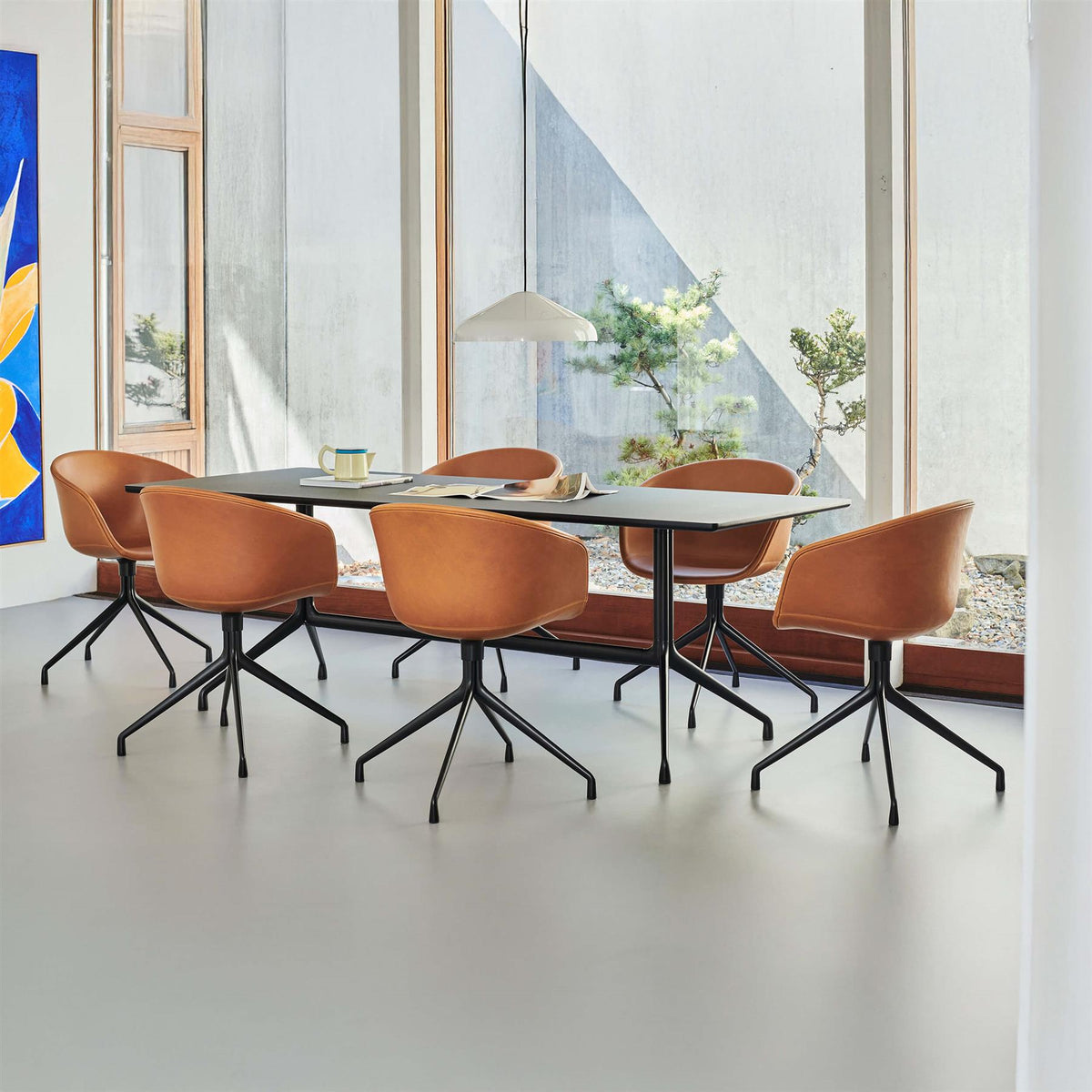 HAY AAC 20 Chair, Soft Upholstery 4 Star Swivel Base Standard Glider