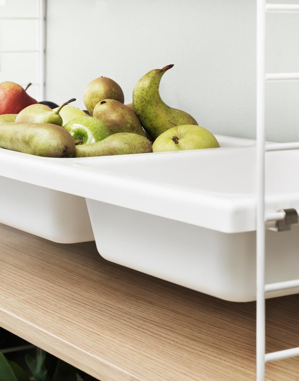 String Furniture String Bowl Shelf - White