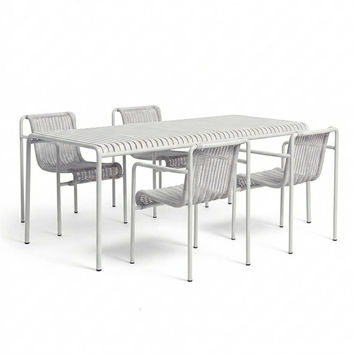 HAY Palissade Cord Garden Dining Set - Medium - Curated by Holloways of Ludlow