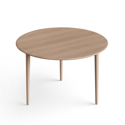 Eikund Evja Coffee Table, Round - White Oiled Oak