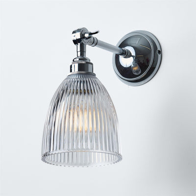 Old School Electric Elongated Prismatic Wall Light - Adjustable Arm