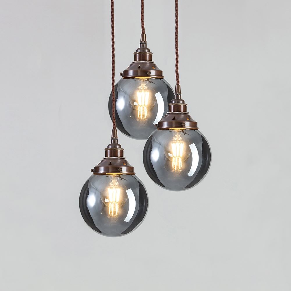 Outlet Old School Electric Blown Glass Cluster - Smoked