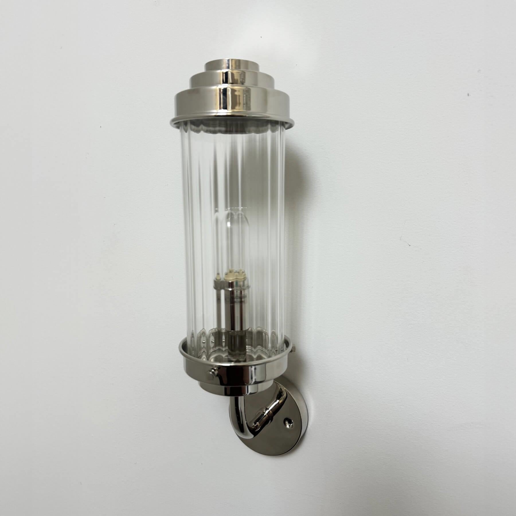 Outlet Old School Electric Pimlico Bracket Wall Light - Polished Nickel