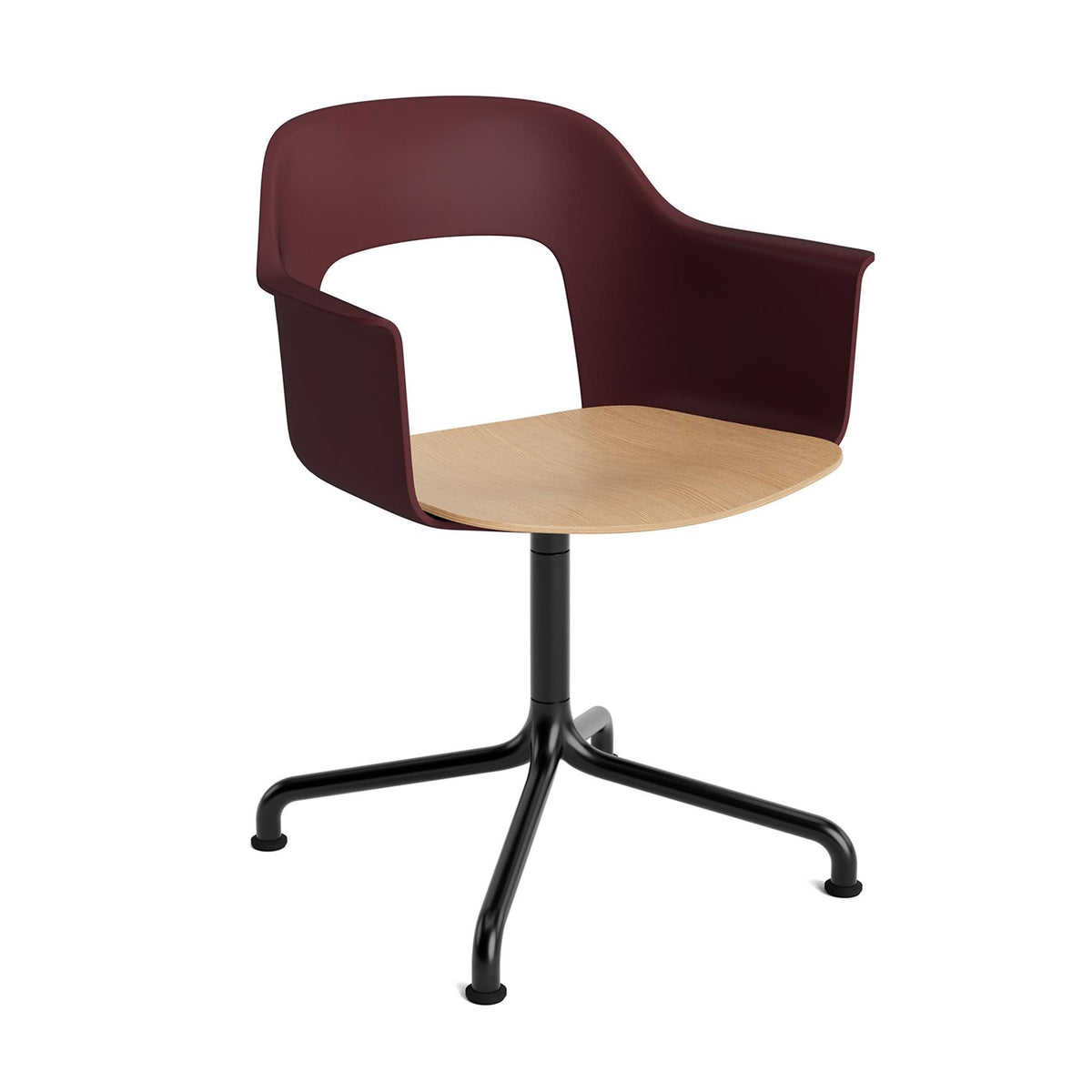 HAY Layout Armchair 252 with 4 Star Swivel Arc Base